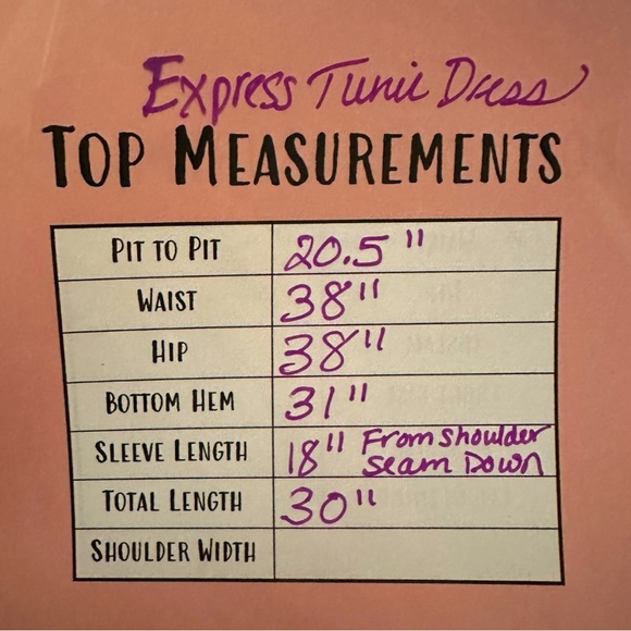 NWT EXPRESS Crossover Wrap Long Tunic Stretch Viscose Dress Rose Mauve Medium - Picture 7 of 7